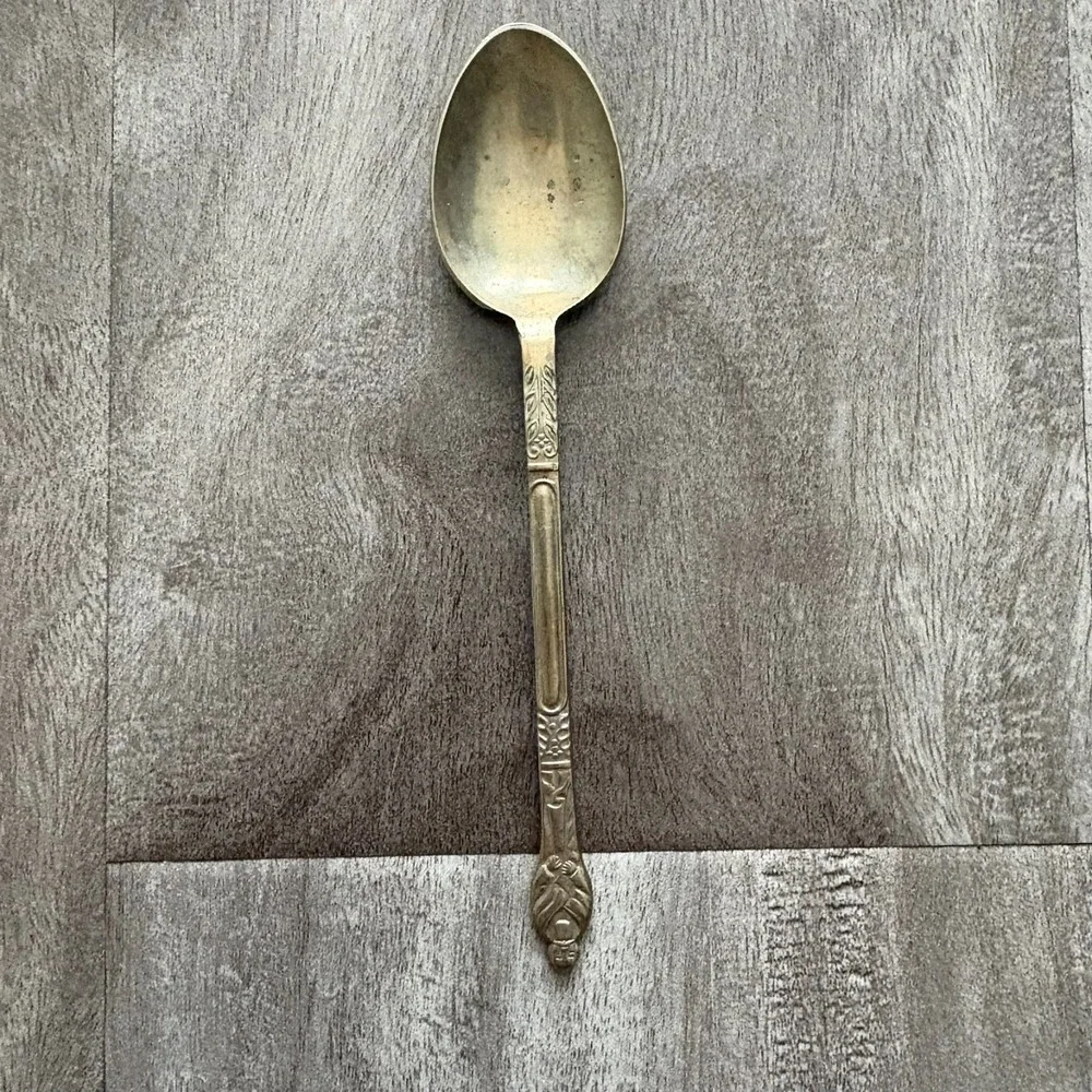 Vintage EPNS Silverplate Teaspoon England Ornate Handle Collectible Flatware